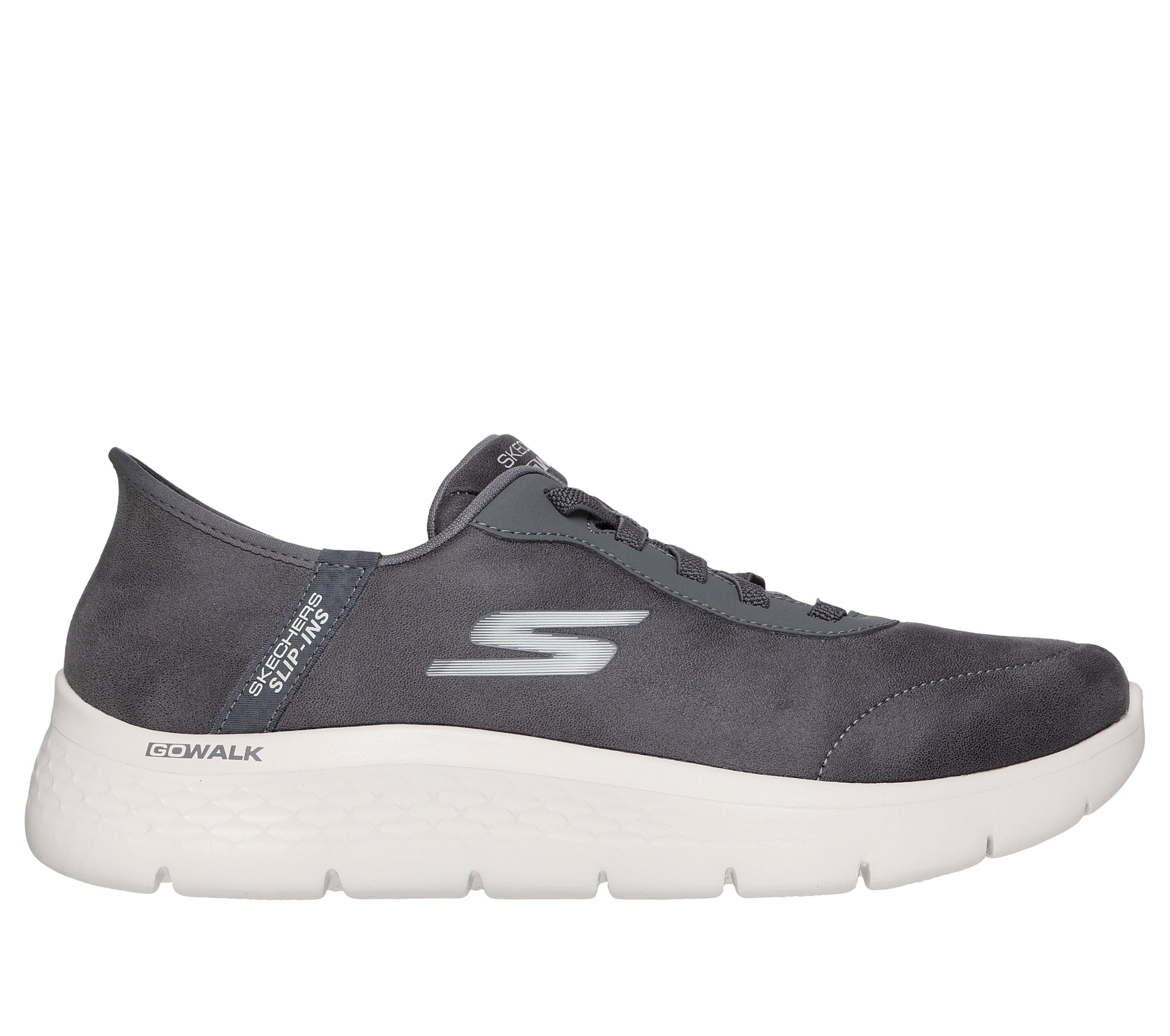 Scarpe Skechers Slip-ins GO WALK Flex grigio uomo esterno