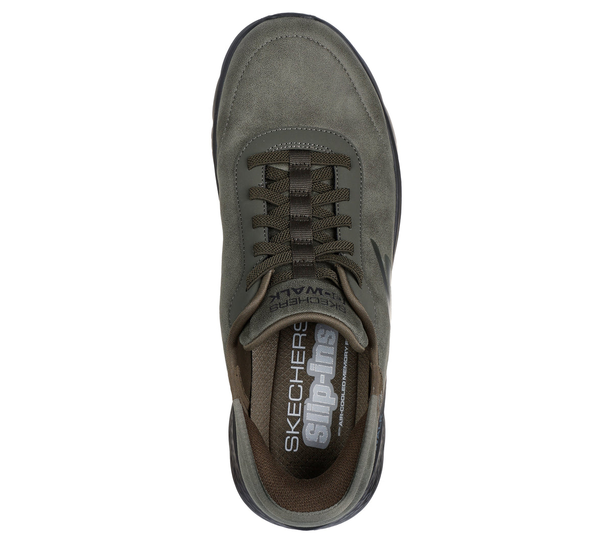 Scarpe Skechers Slip-ins GO WALK Flex oliva uomo dall'alto