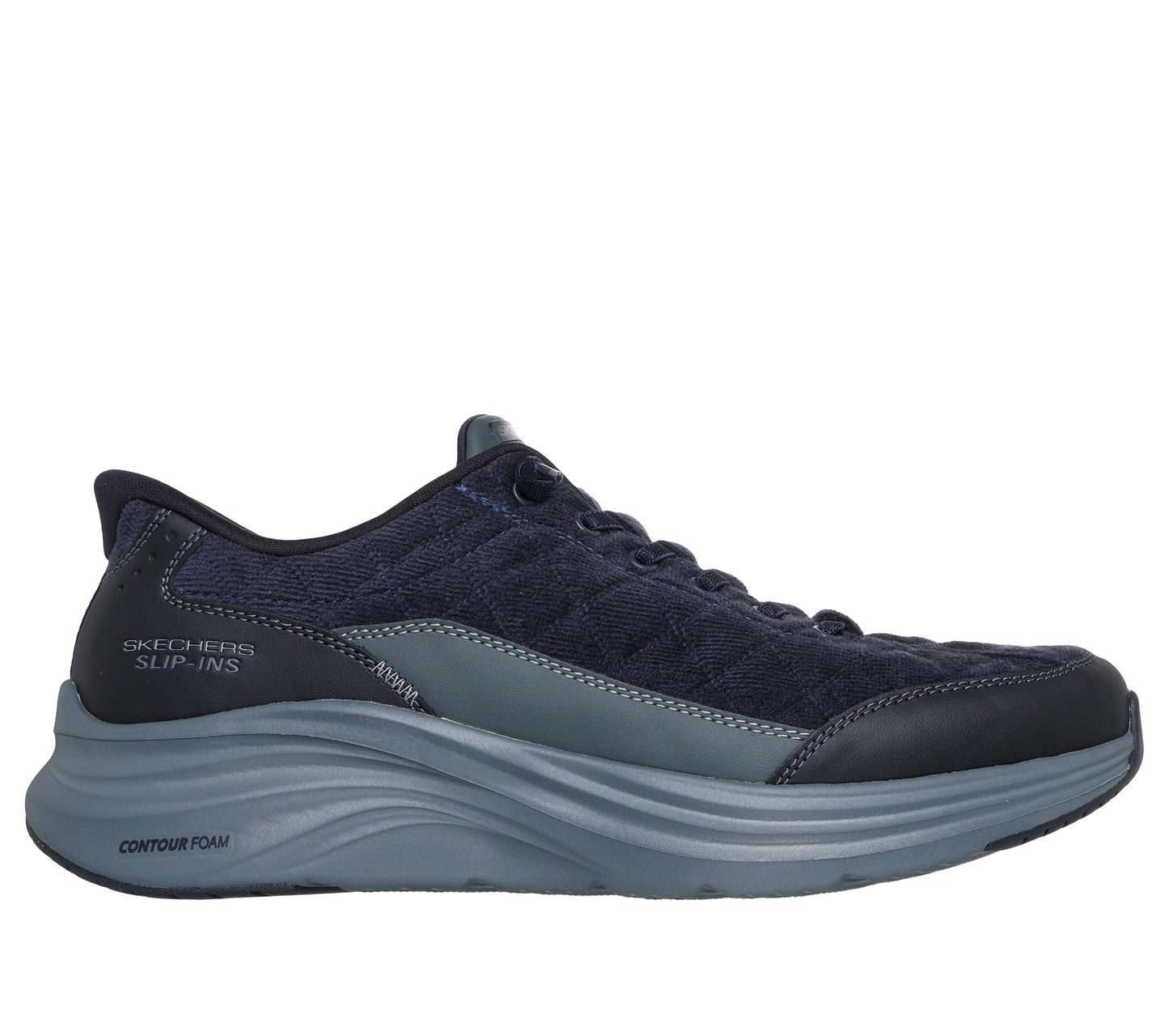 Scarpe Skechers Slip-ins Contour Foam Cozy Fit uomo navy esterno