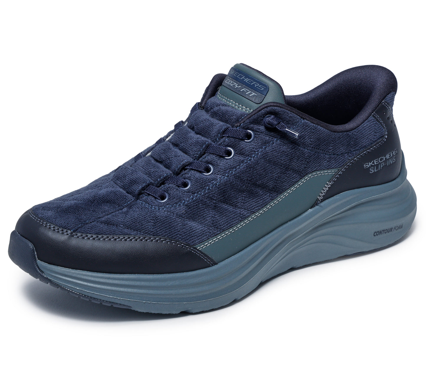 Scarpe Skechers Slip-ins Contour Foam Cozy Fit uomo navy dettaglio2