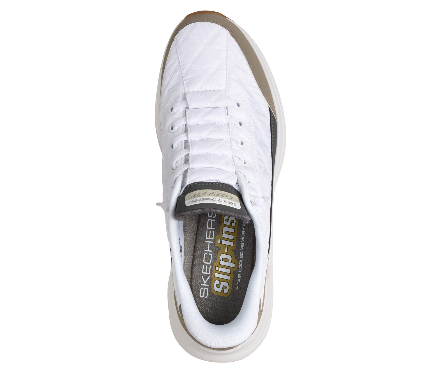 Skechers Slip-ins Contour Foam uomo bianco dall'alto
