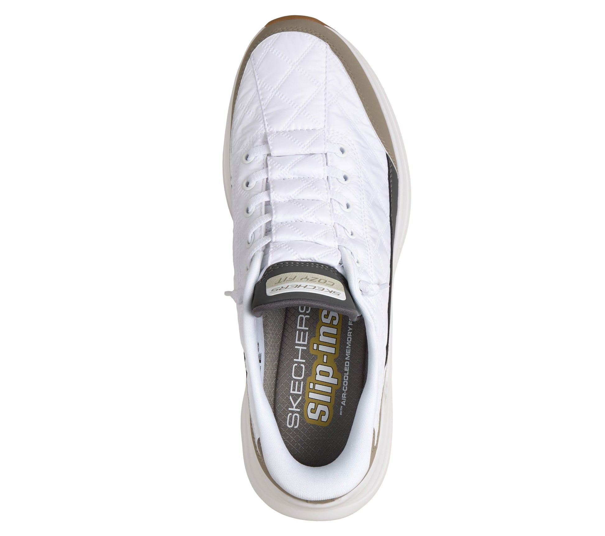 Skechers Slip-ins Contour Foam uomo bianco dall'alto