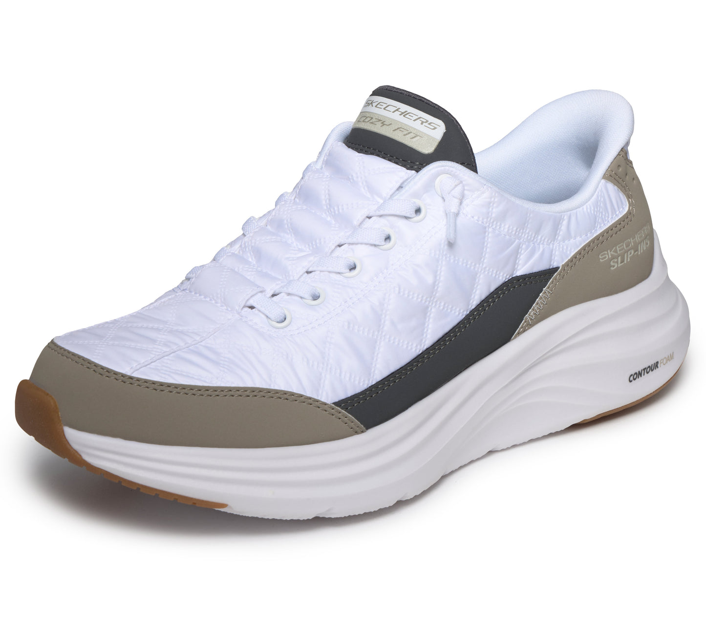 Skechers Slip-ins Contour Foam uomo bianco dettaglio 2
