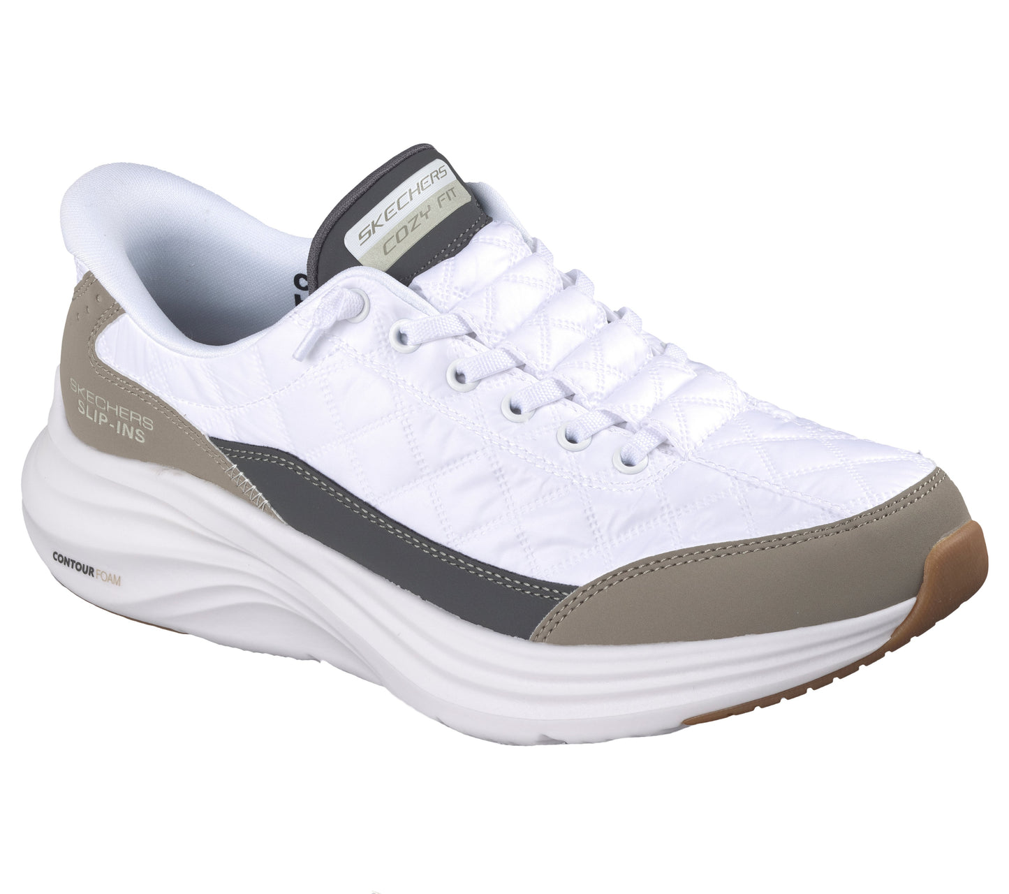 Skechers Slip-ins Contour Foam uomo bianco dettaglio