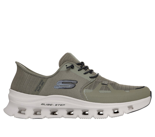 Scarpe Skechers Slip-ins Glide-Step Pro oliva uomo esterno