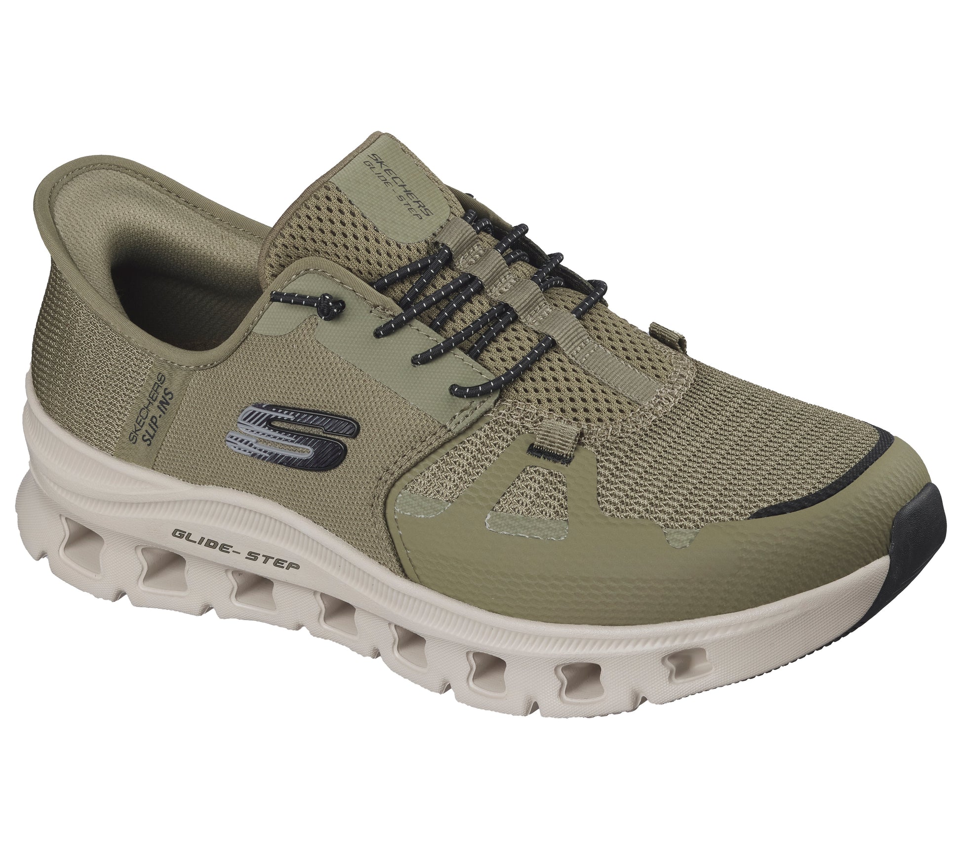 Skechers Slip-ins Glide-Step Pro oliva uomo dettaglio