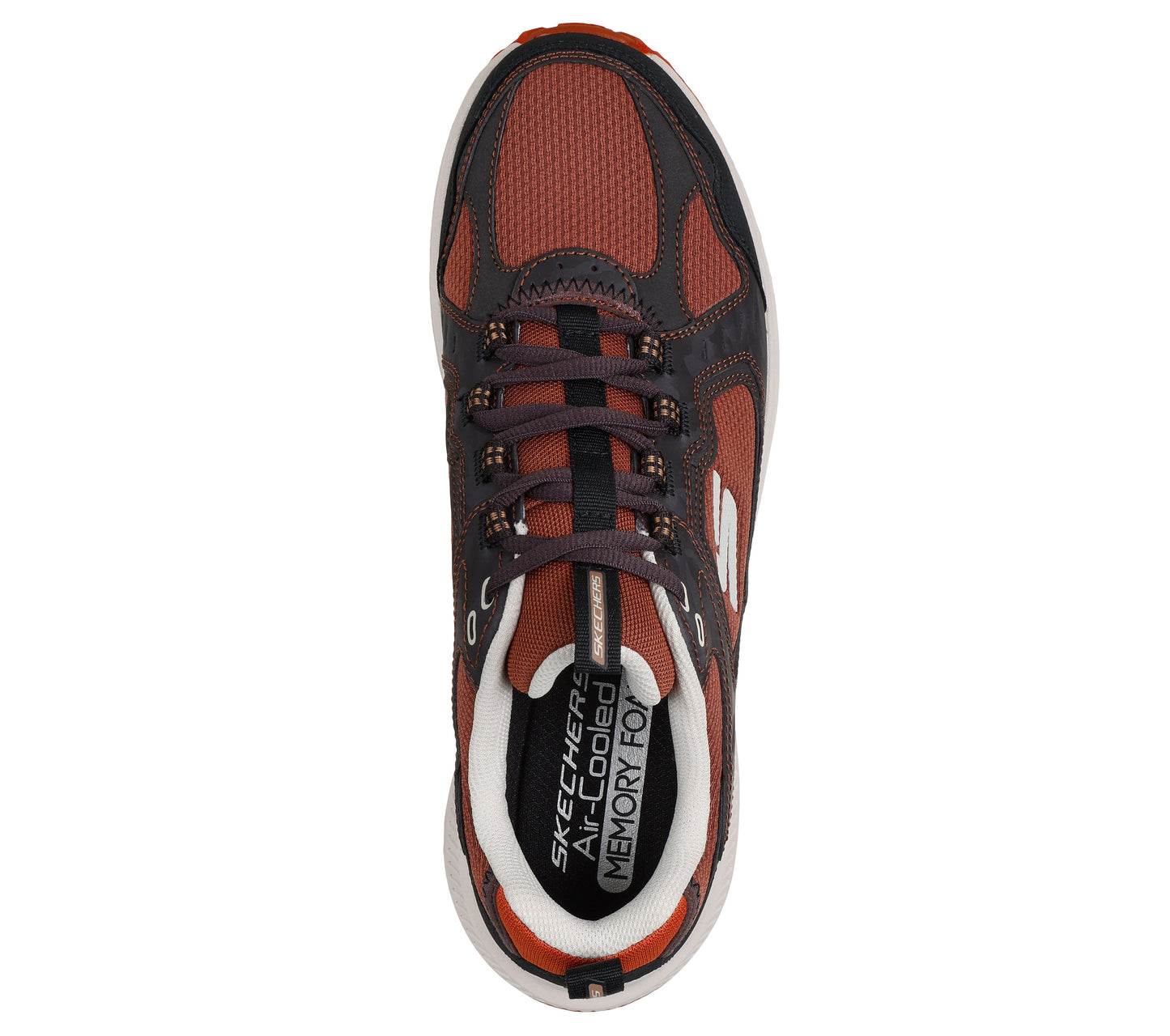 Skechers Ridgestar marrone ruggine uomo dall'alto