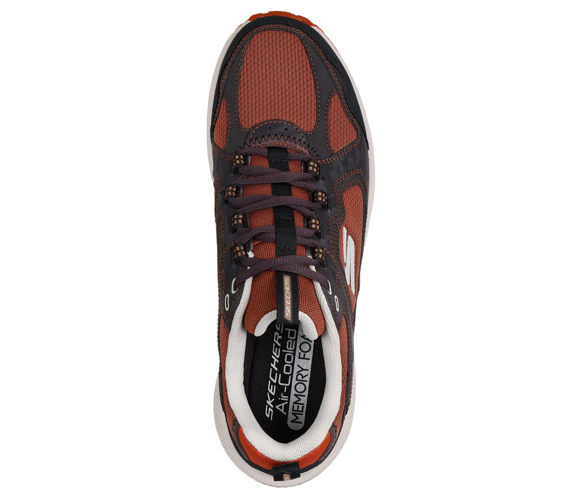 Skechers Ridgestar marrone ruggine uomo dall'alto
