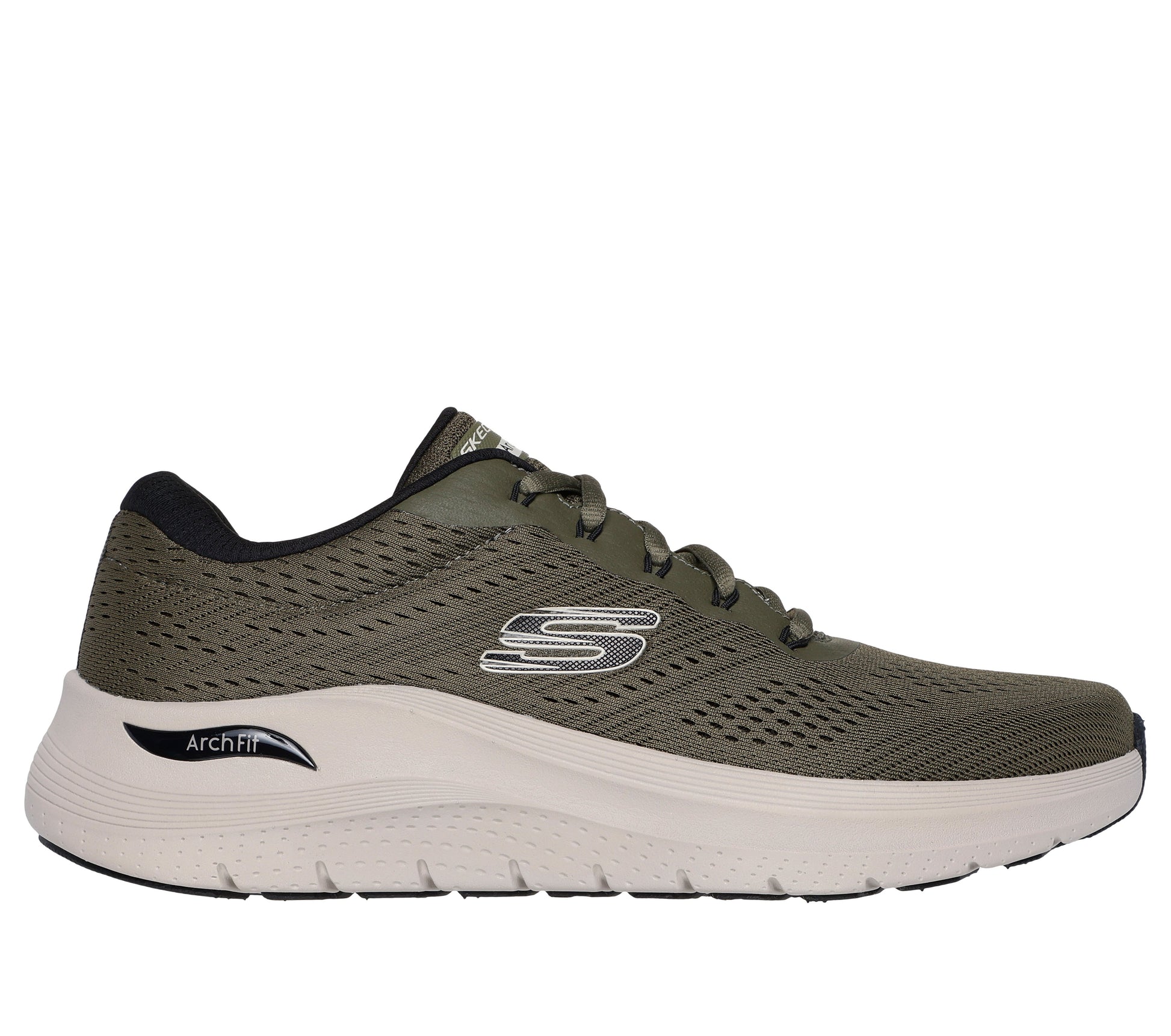 Scarpe Skechers Arch Fit 2.0 oliva nero uomo esterno