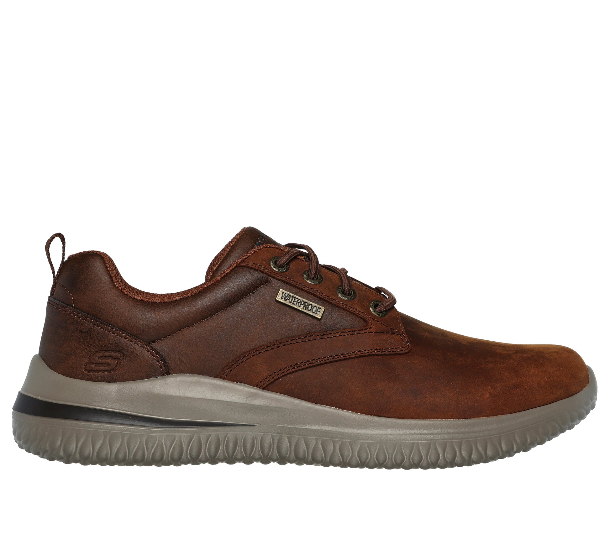 Scarpe Skechers Delson 3.0 marrone uomo esterno