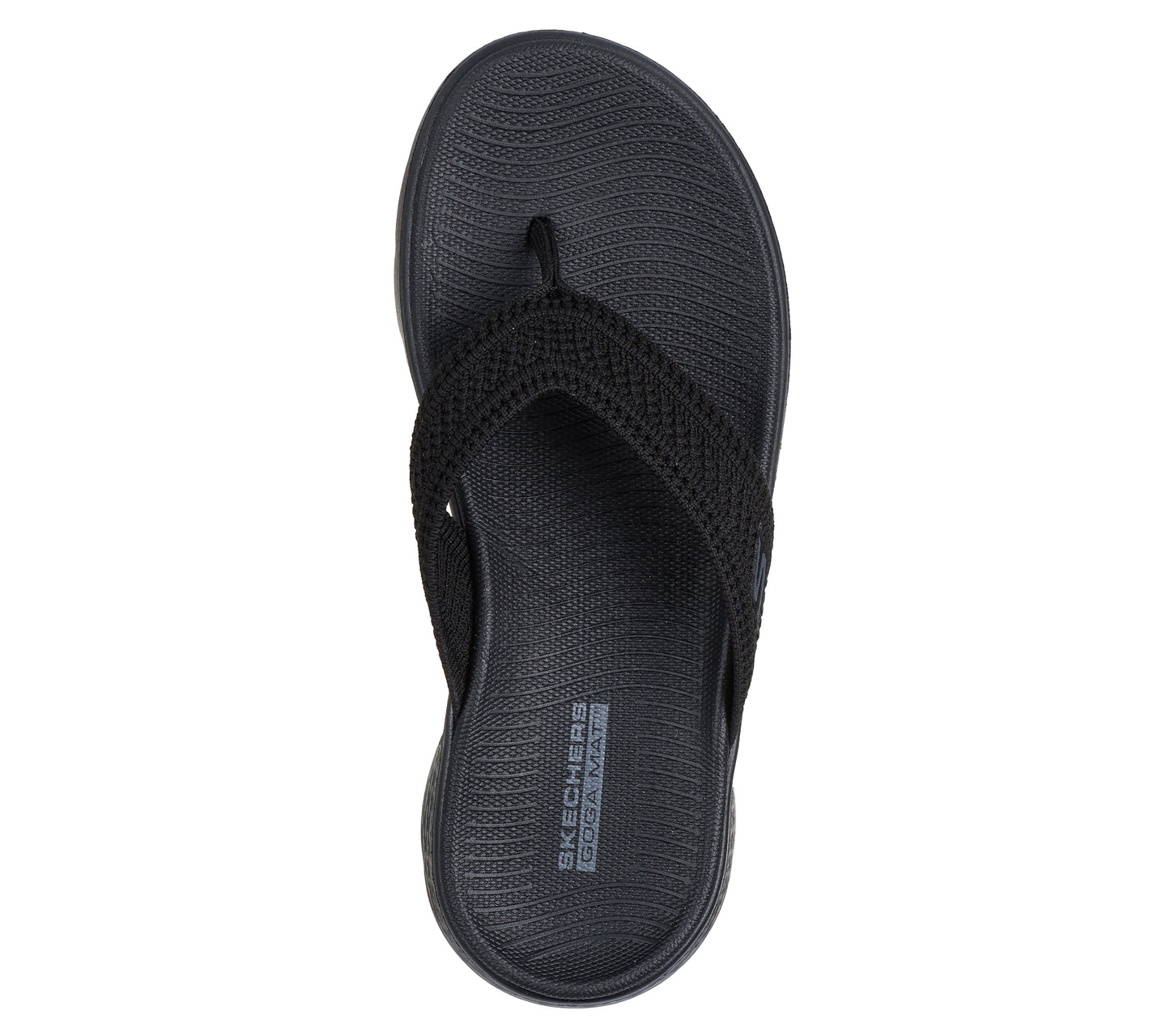 Skechers GO WALK Flex Sandal Holly nero donna dall'alto