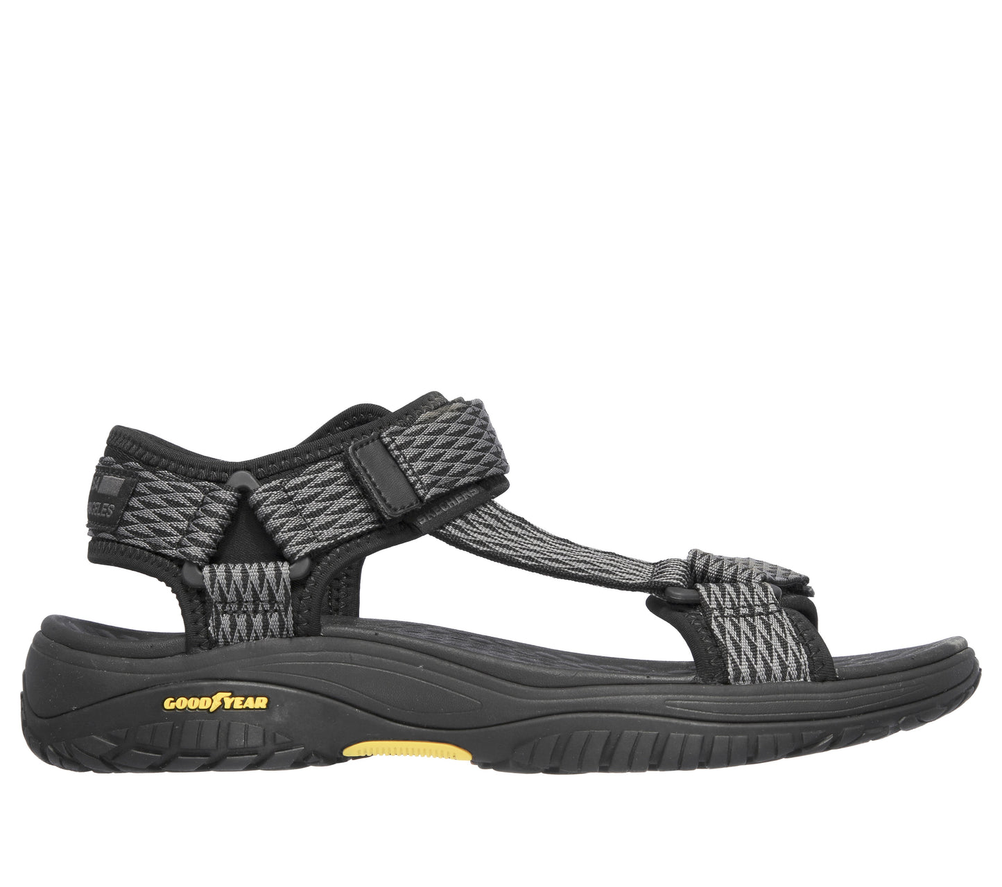 Sandali Skechers Relaxed Fit Lomell nero grigio uomo esterno