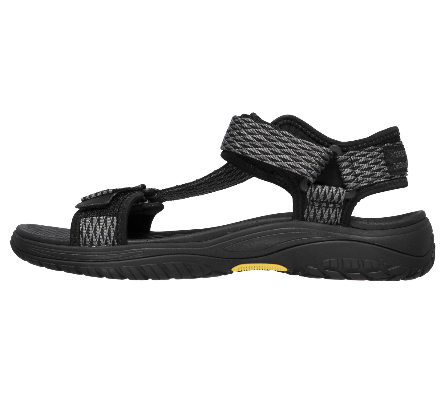 Skechers Relaxed Fit Lomell nero grigio uomo interno