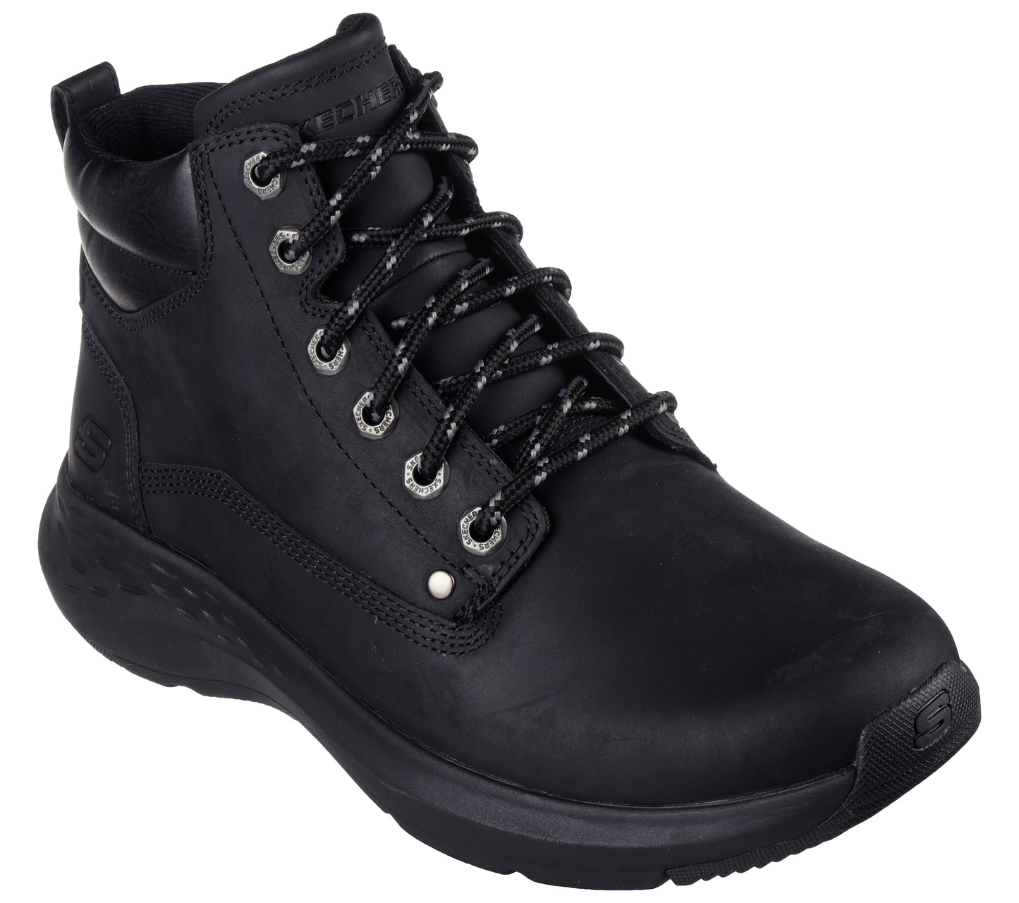 Skechers Relaxed Fit Parson nero uomo esterno dettaglio