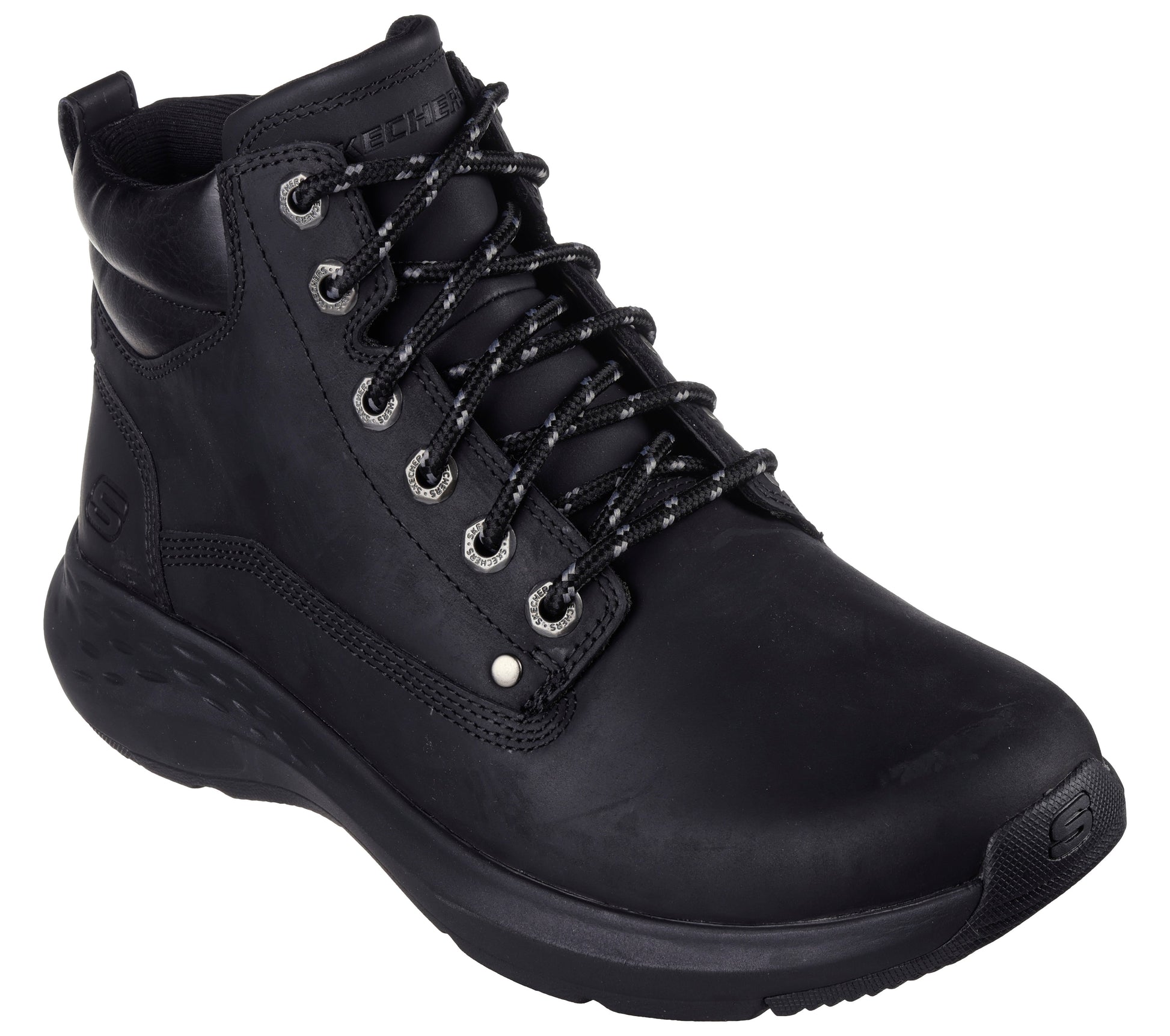 Skechers Relaxed Fit Parson nero uomo esterno dettaglio