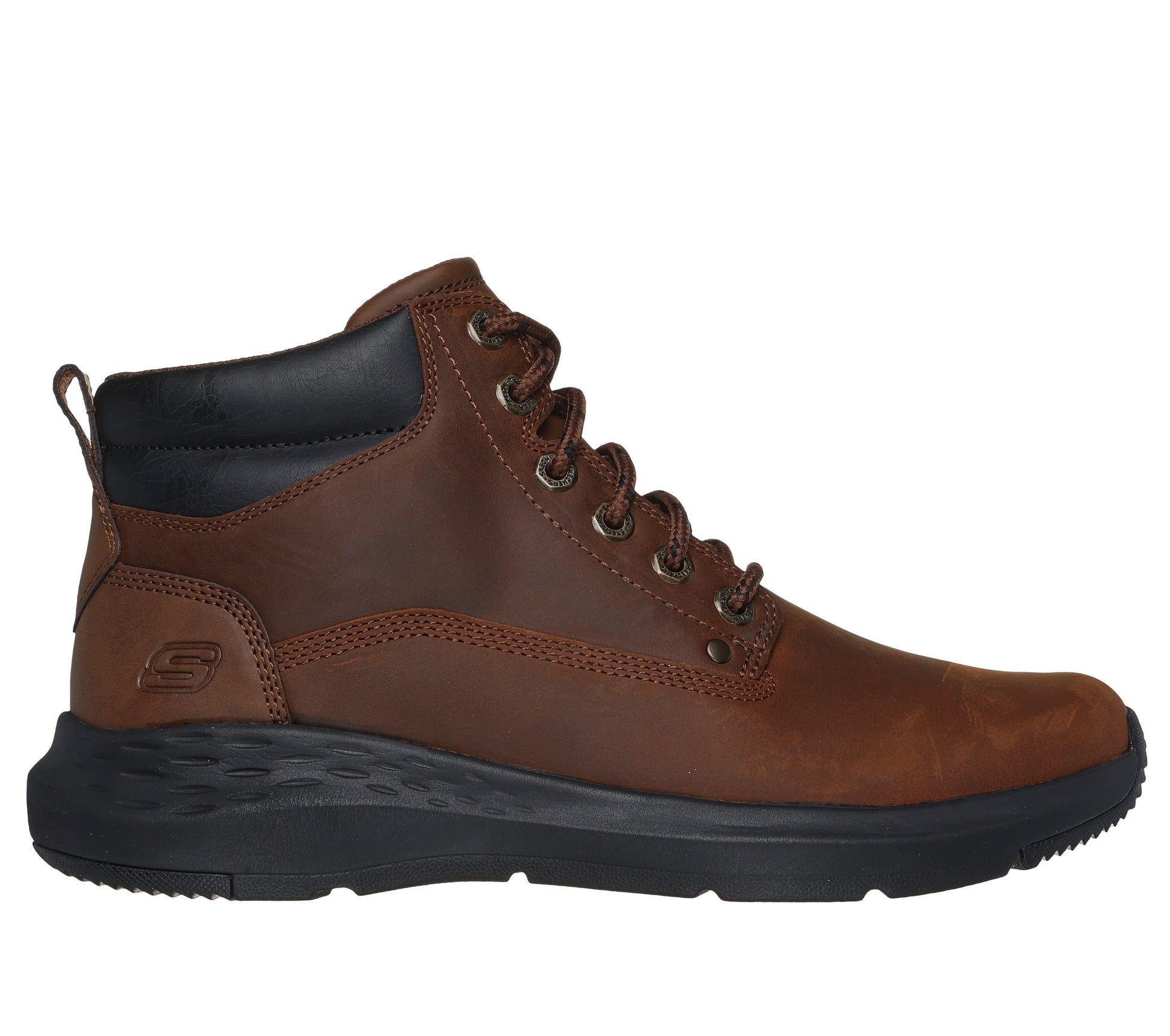 Scarponcini Skechers Relaxed Fit Parson marrone uomo esterno