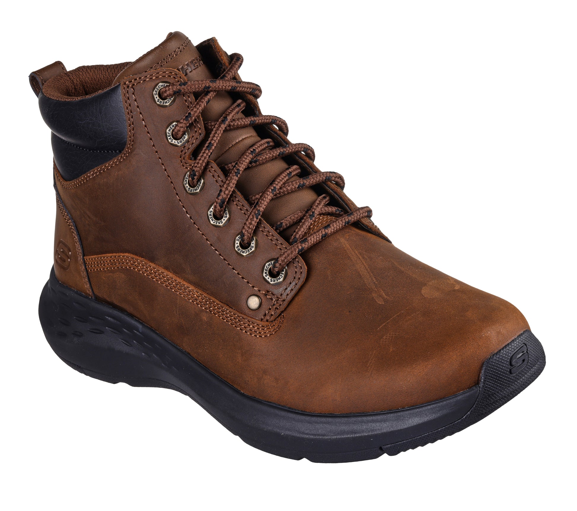 Skechers Relaxed Fit Parson marrone uomo dettaglio