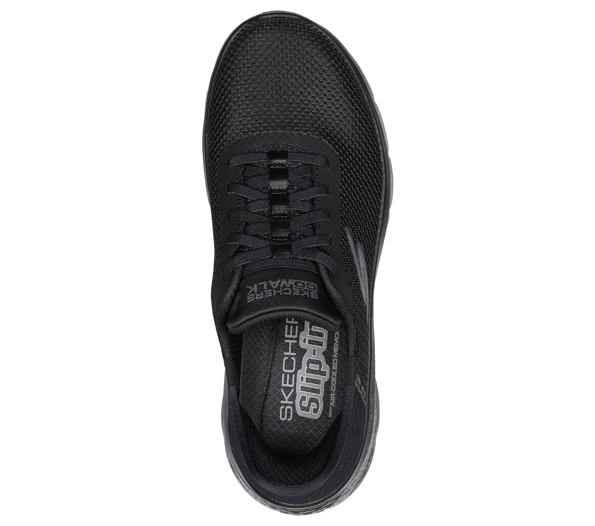 Skechers Slip-ins GO WALK Flex nero donna dall'alto