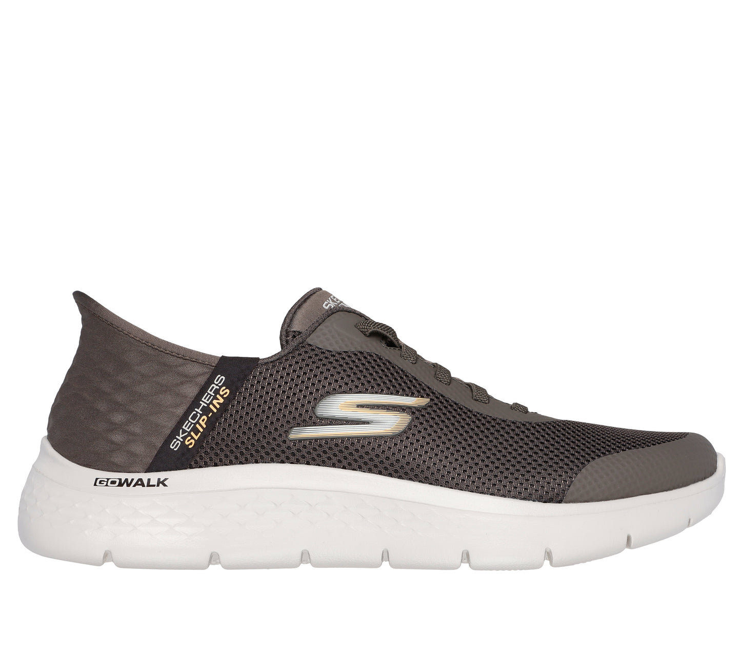 Scarpe Skechers Slip-ins GO WALK Flex marrone uomo esterno
