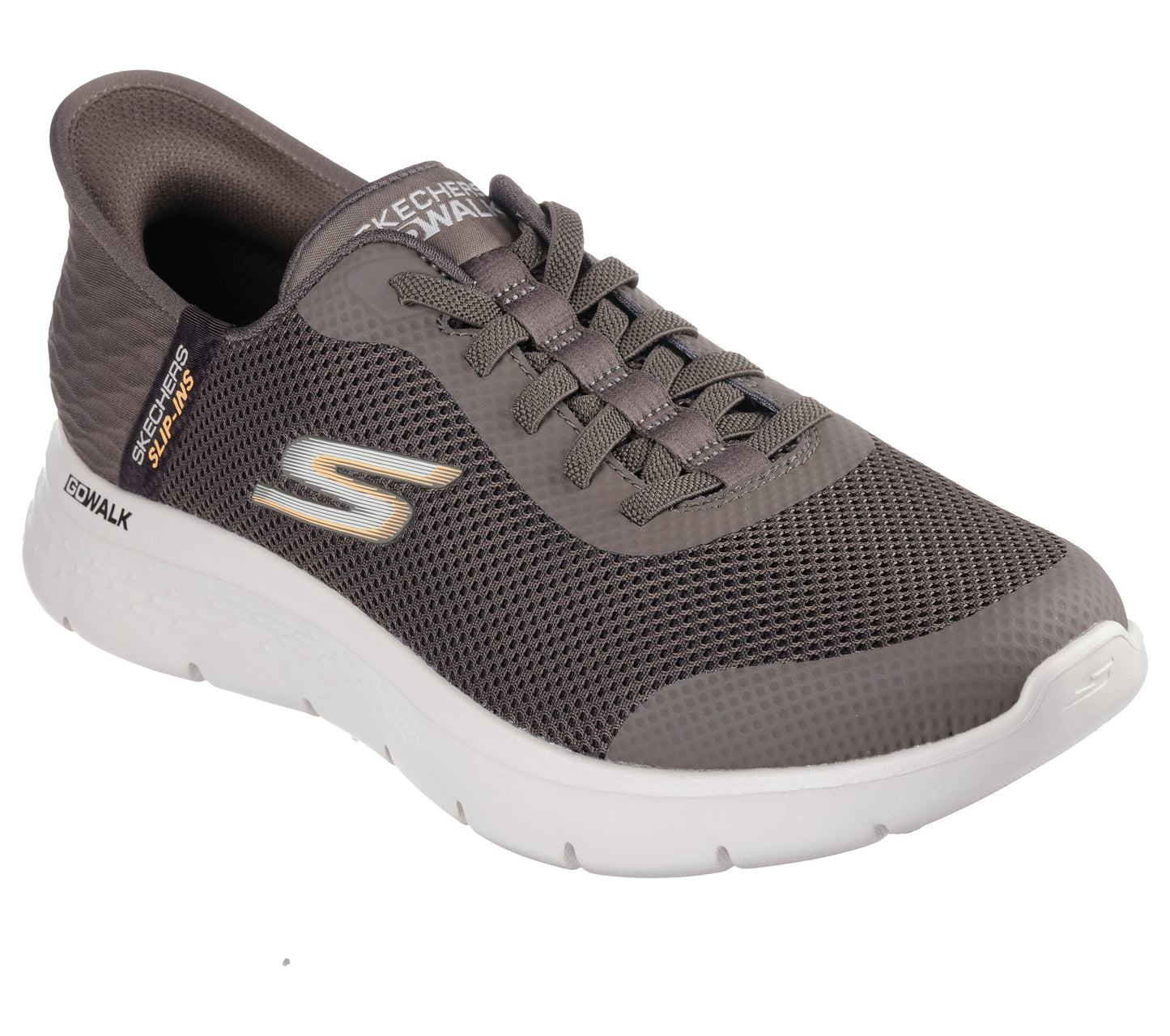Skechers Slip-ins GO WALK Flex marrone uomo dettaglio