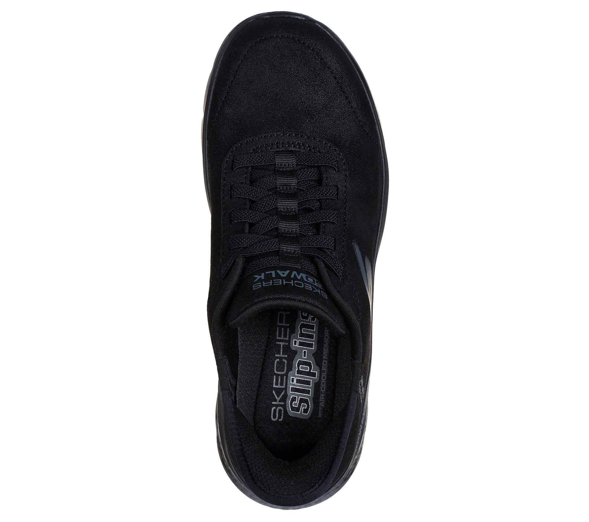 Skechers Slip-ins GO WALK Flex nero donna dall'alto