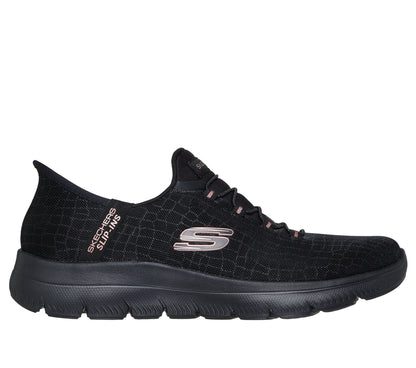 Scarpe Skechers Slip-ins Summits nero donna esterno