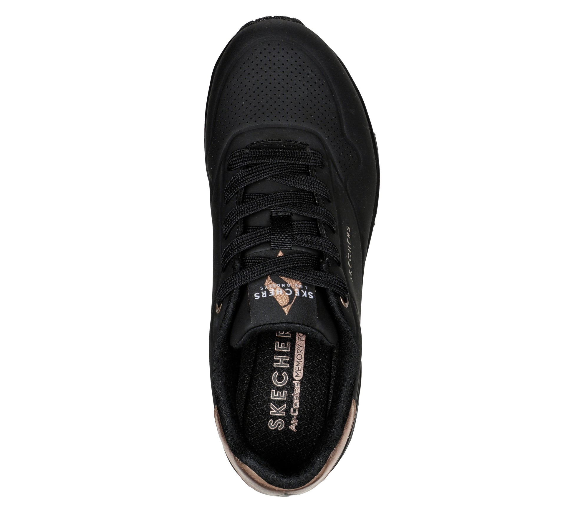 Skechers UNO nero donna dall'alto