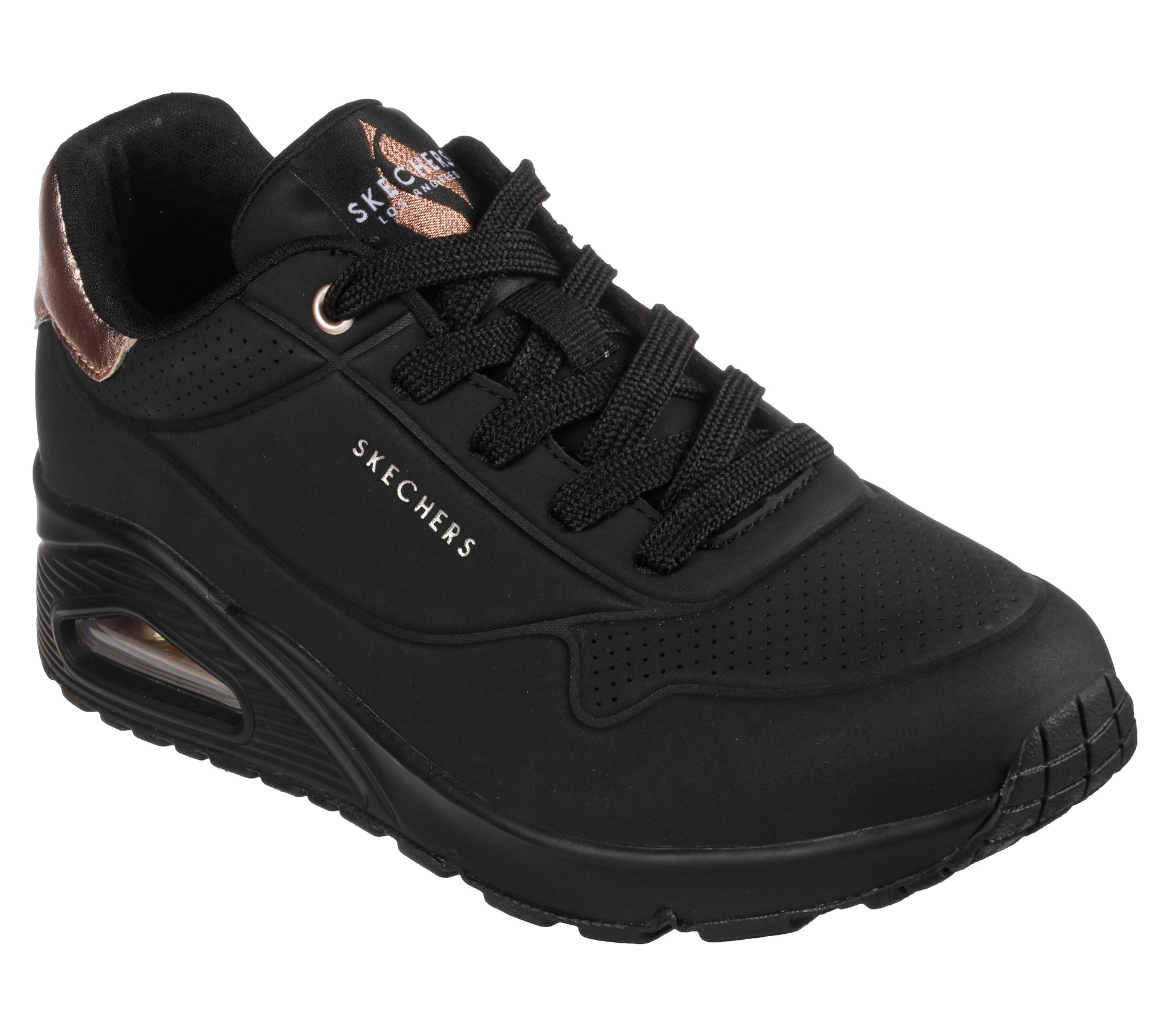 Skechers UNO nero donna dettaglio